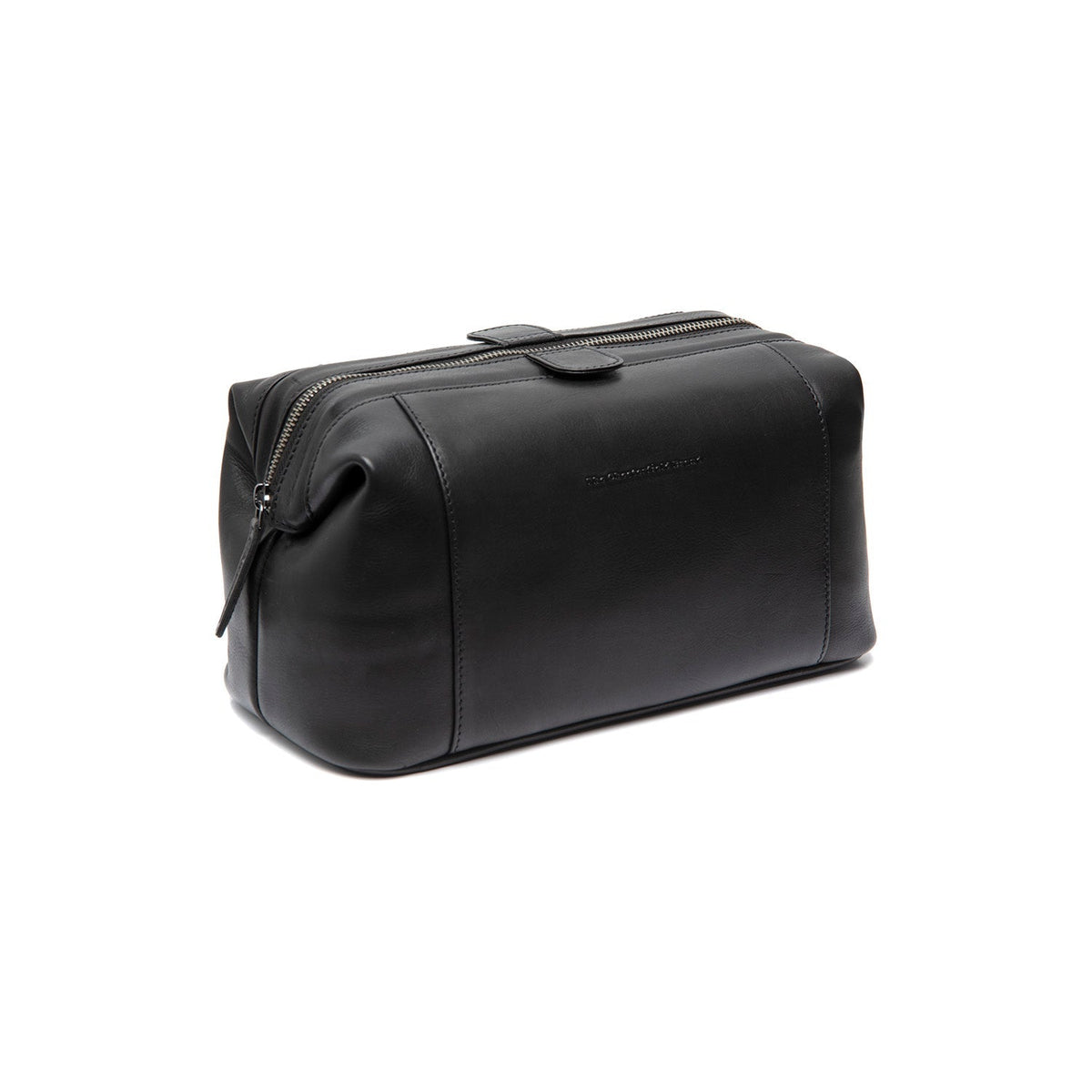 Biassa Full-Grain Leather Toiletry Bag para Mulher in Classic 100% Full-Grain Leather - Front Profile View &amp; Tailored Silhouette | Buy Online