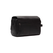 Tailored Rib Cuffs &amp; Hem Craftsmanship Construction Detail on Rosario Full-Grain Leather Toiletry Bag para Mulher
