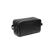 Stacey Full-Grain Leather Toiletry Bag para Mulher in Classic 100% Full-Grain Leather - Front Profile View &amp; Tailored Silhouette | Buy Online