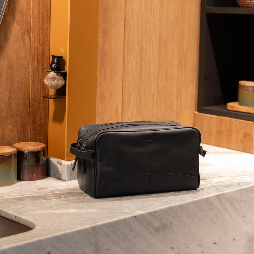 Stefan Full-Grain Leather Toiletry Bag para Mulher
