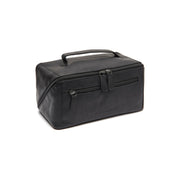 Trevia Full-Grain Leather Toiletry Bag para Mulher in Classic 100% Full-Grain Leather - Front Profile View &amp; Tailored Silhouette | Buy Online