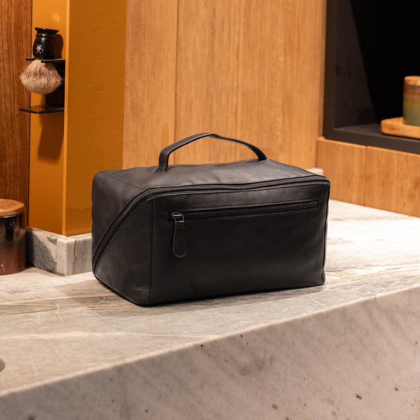 Trevia Full-Grain Leather Toiletry Bag para Mulher