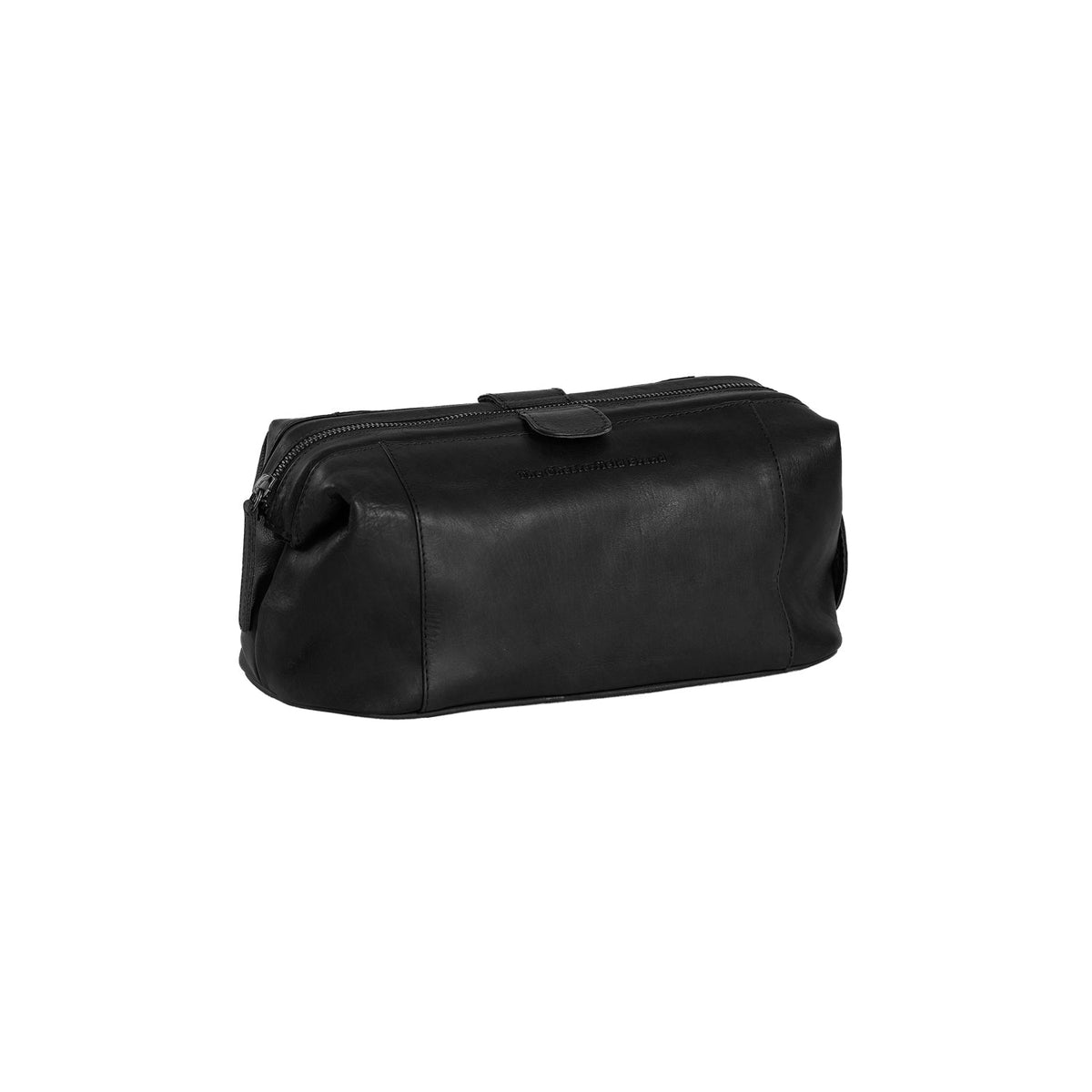 Vince Full-Grain Leather Toiletry Bag para Mulher in Classic 100% Full-Grain Leather - Front Profile View &amp; Tailored Silhouette | Buy Online