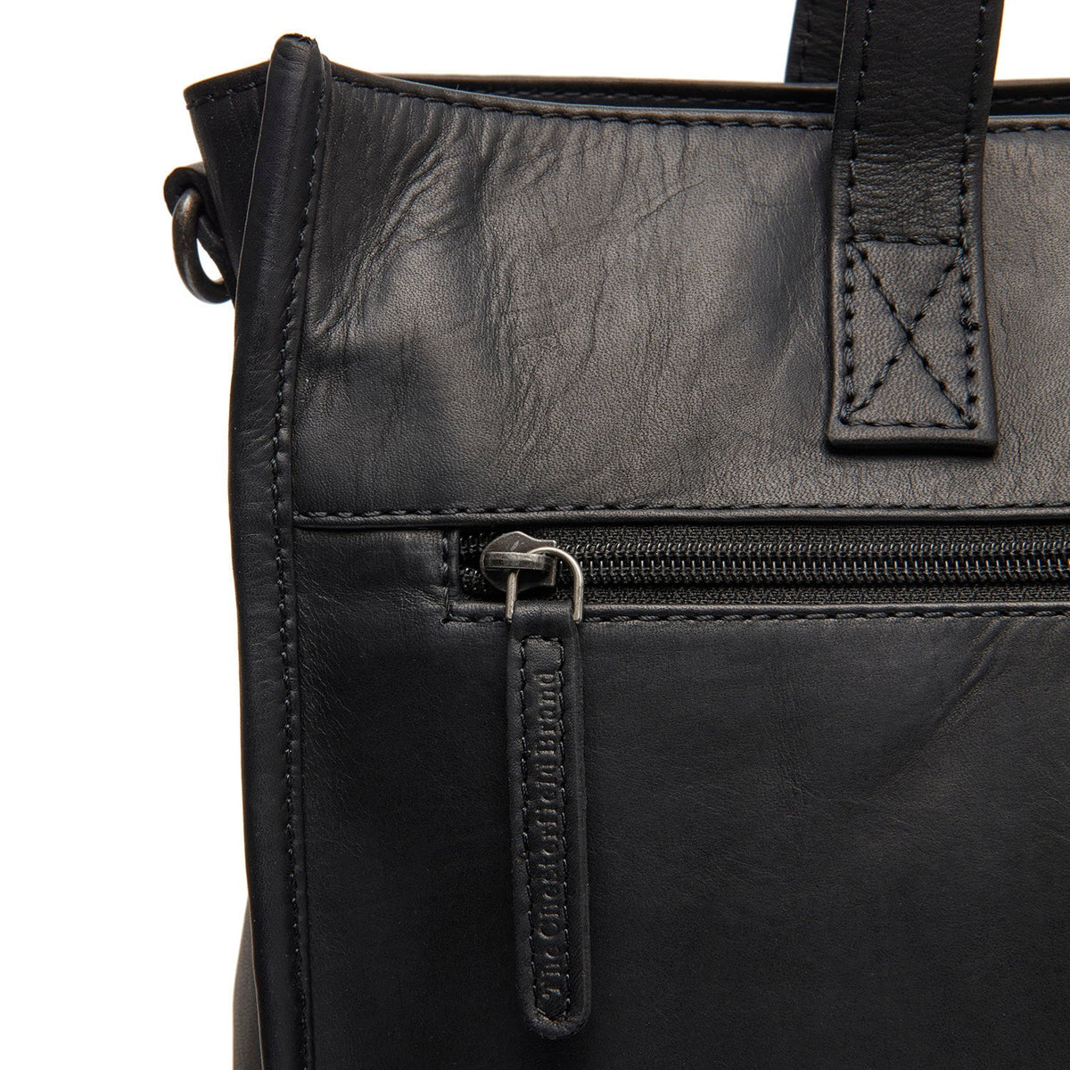 
Adana Bolsa tote em couro - Perfil lateral estruturado com fole espaçoso
