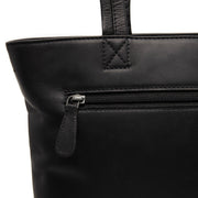 
Alveron Bolsa tote em couro - Perfil lateral estruturado com fole espaçoso