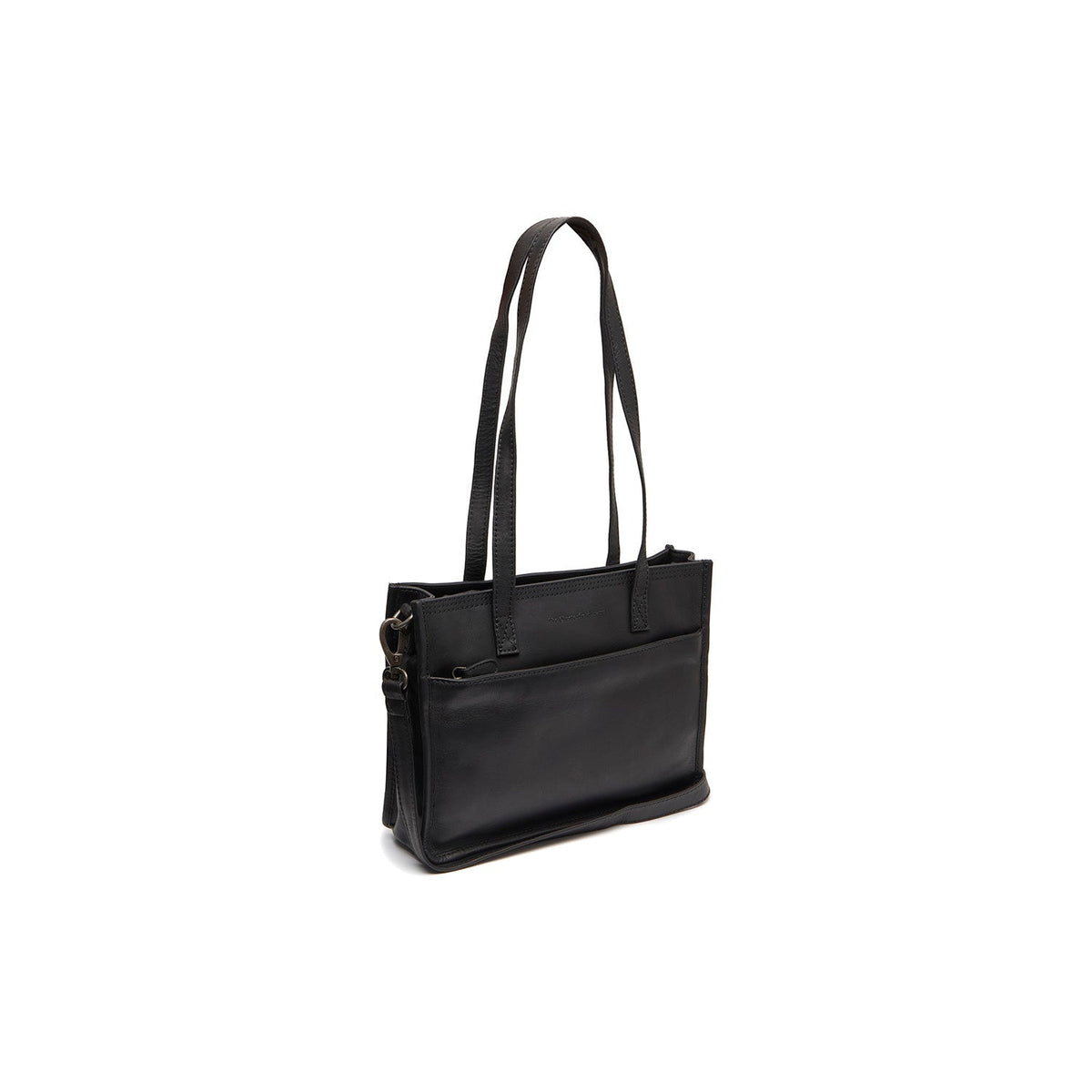 Estella Full-Grain Leather Tote Bag para Mulher in Classic 100% Full-Grain Leather - Full Exterior Front Profile View | Buy Online