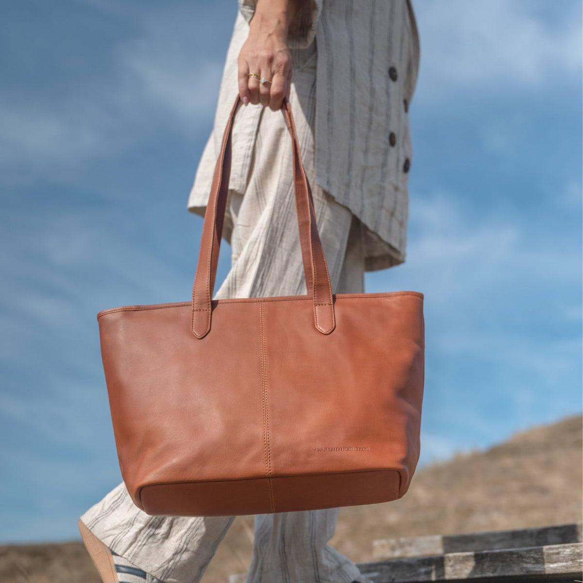 
Monza Bolsa tote em couro – alternate product view 2