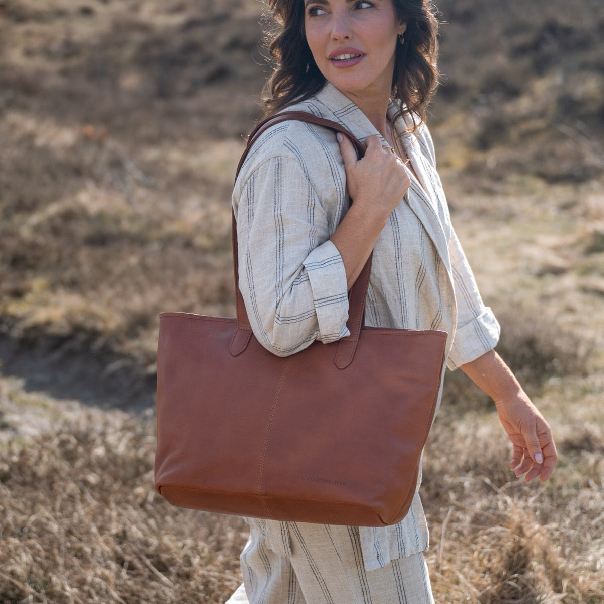 
Monza Bolsa tote em couro – alternate product view 3