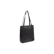 Raynor Full-Grain Leather Tote Bag para Mulher in Classic 100% Full-Grain Leather - Full Exterior Front Profile View | Buy Online
