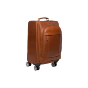 Leather Trolley Key Largo para Mulher - Lateral Side Profile View Showing Sleeve Cut &amp; Athletic Taper Fit