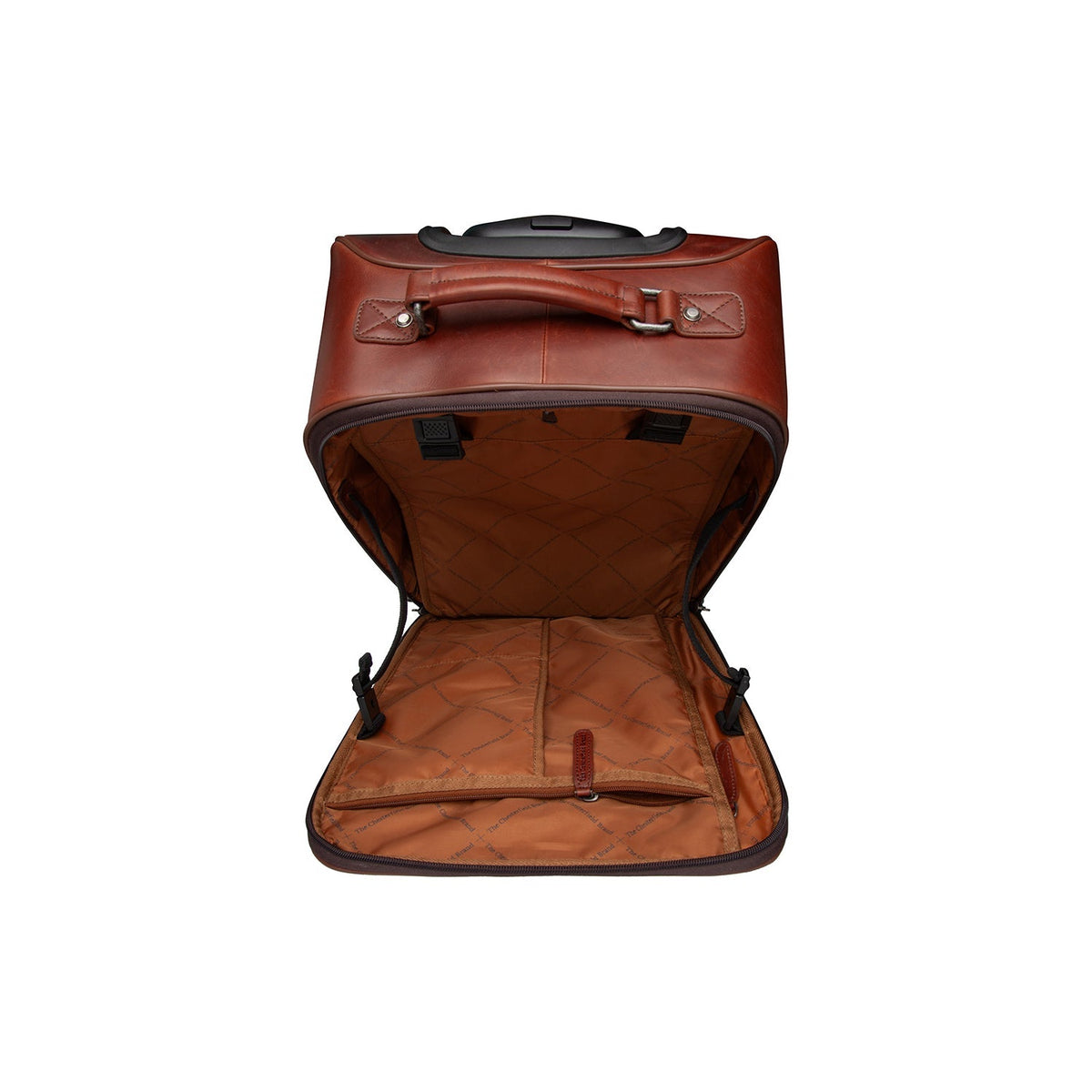 Tailored Rib Cuffs &amp; Hem Craftsmanship Construction Detail on Leather Trolley San Marino para Mulher
