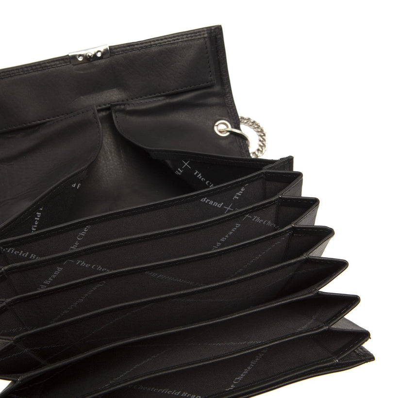 Elba Full-Grain Leather Waiter Wallet para Mulher