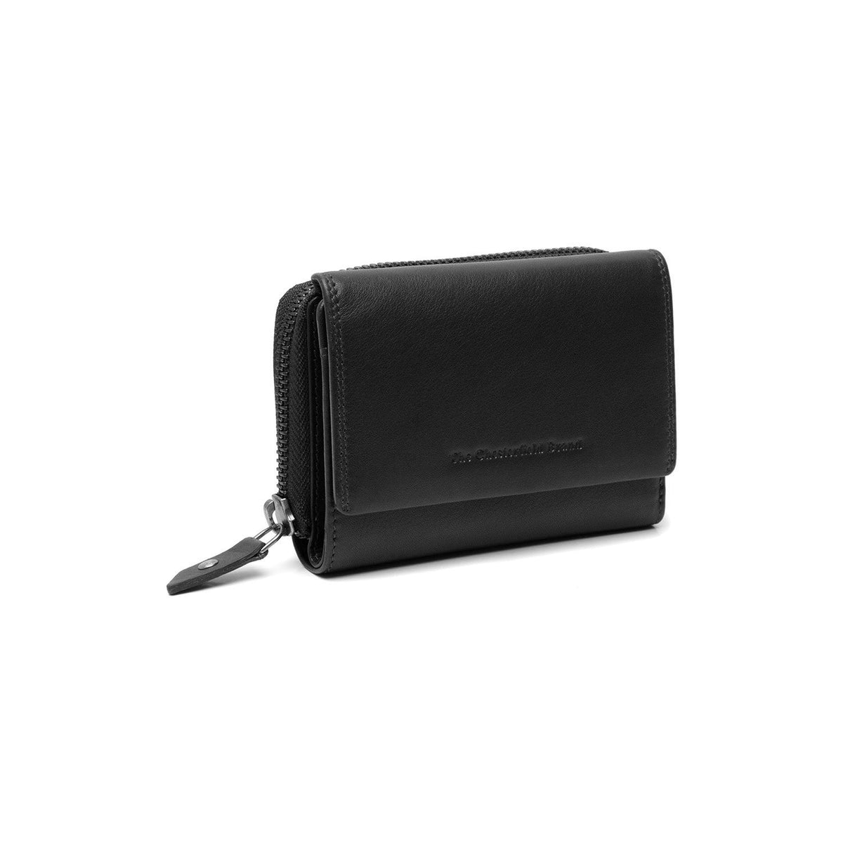 Aldra Full-Grain Leather Wallet para Mulher in Classic 100% Full-Grain Leather - Full Exterior Front Profile View | Buy Online