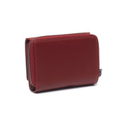 Red Leather Wallet Aldra, detail view 4