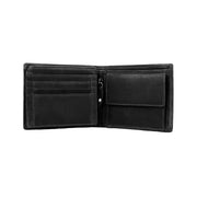 Alvina Full-Grain Leather Wallet para Homem - Structured Side Profile Showing Gusset Depth &amp; Expansion Capacity