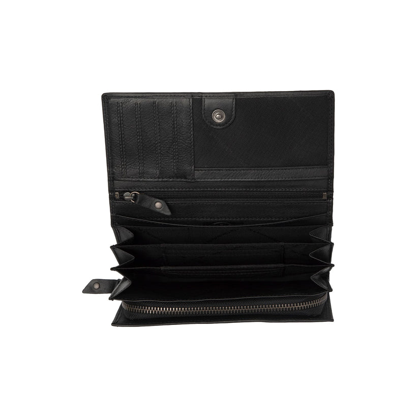 Arvento Full-Grain Leather Wallet para Mulher