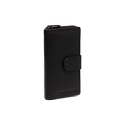 Charlotte Full-Grain Leather Wallet para Mulher in Classic 100% Full-Grain Leather - Full Exterior Front Profile View | Buy Online