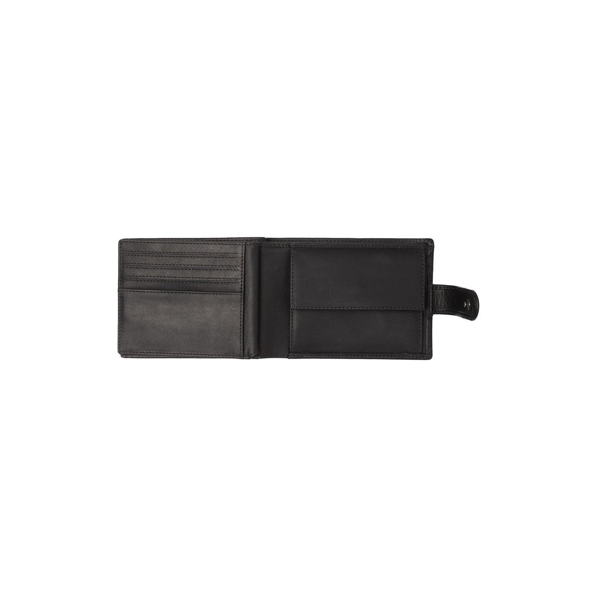 Solid Antique Brass Hardware &amp; Heavy-Duty Dual Zipper Detail on Curtis Full-Grain Leather Wallet para Homem