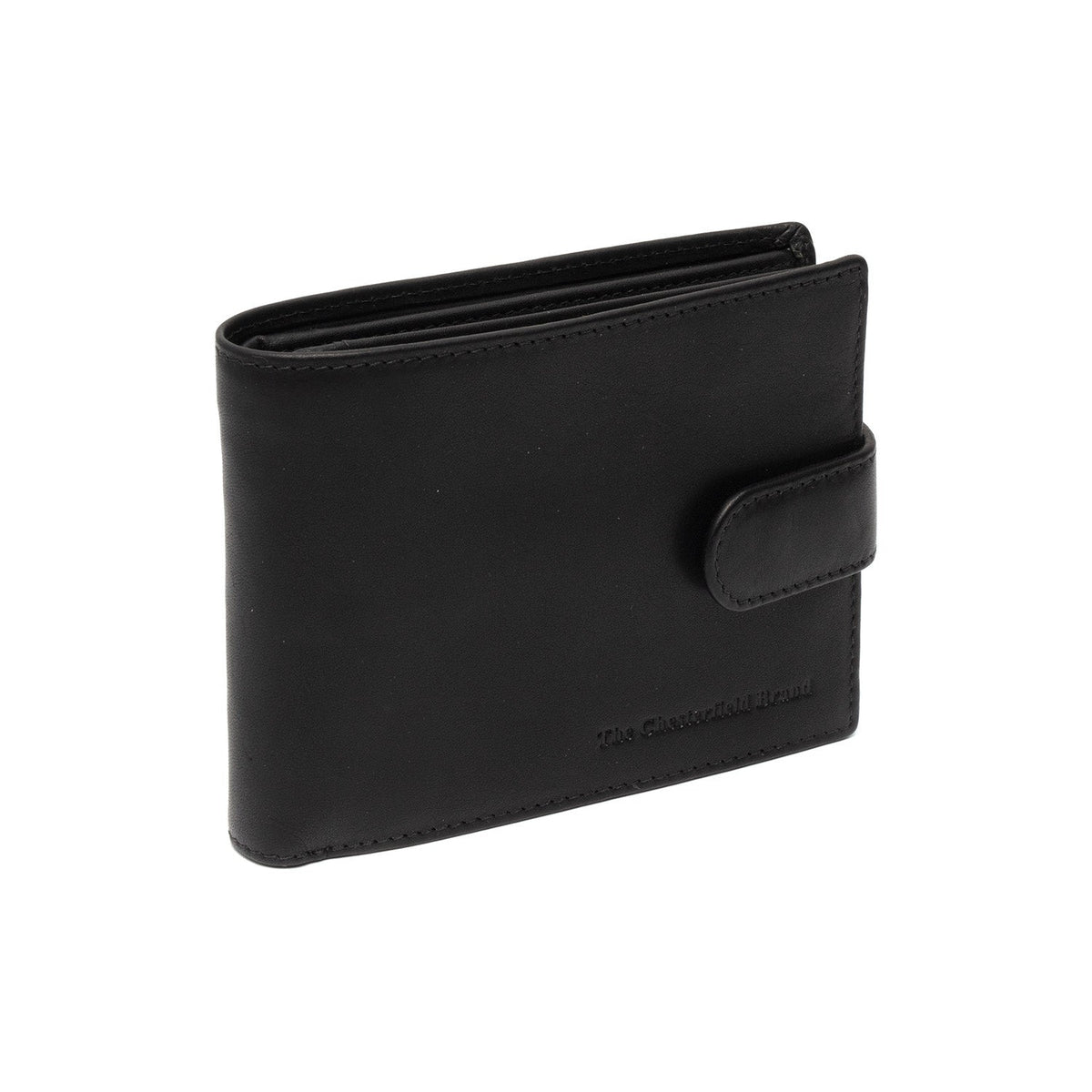 Curtis Full-Grain Leather Wallet para Homem in Classic 100% Full-Grain Leather - Full Exterior Front Profile View | Buy Online