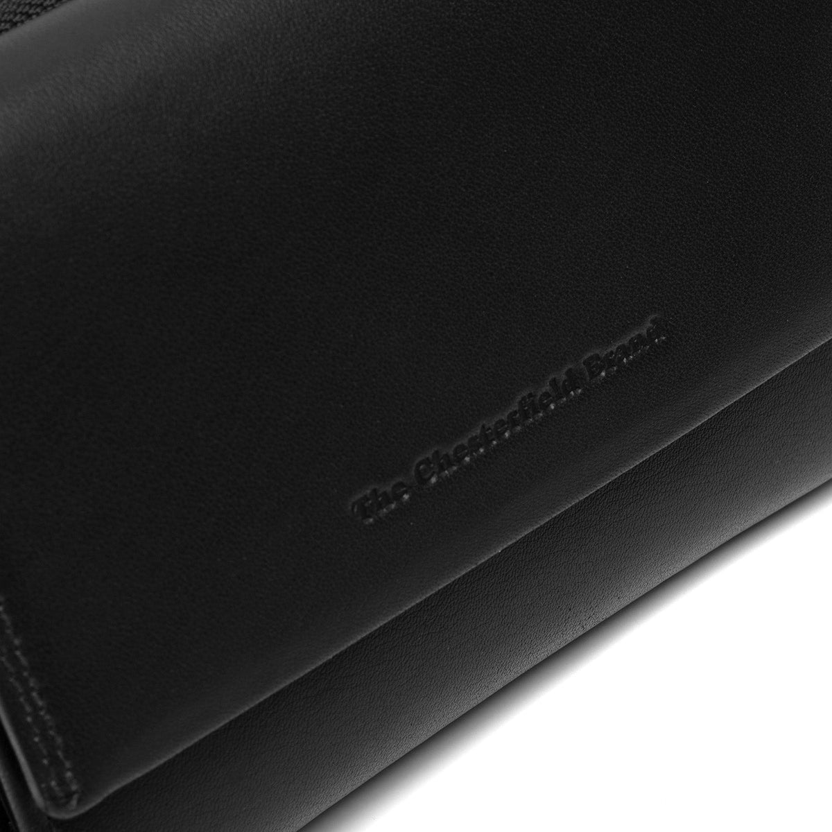 Solid Antique Brass Hardware &amp; Heavy-Duty Dual Zipper Detail on Doniva Full-Grain Leather Wallet para Mulher