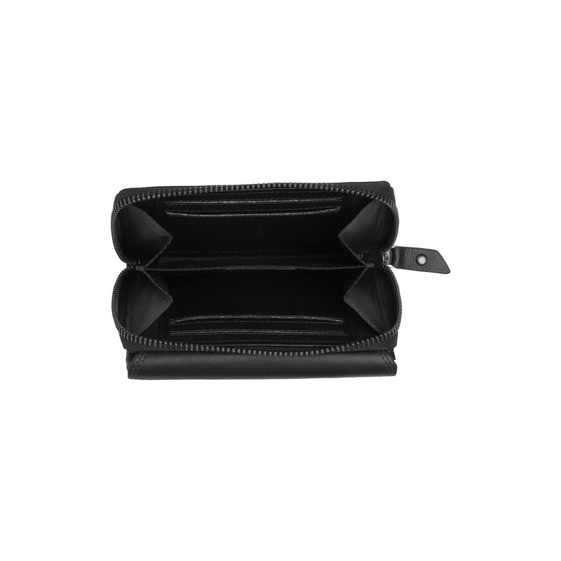 Classic 100% Full-Grain leather Wallet - Rear Perspective Showing Reinforced Leather Straps & Stitching