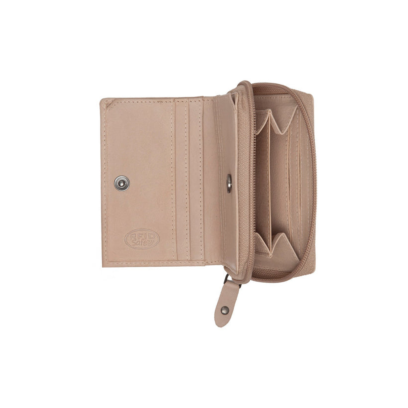 Floren Full-Grain Leather Wallet para Mulher