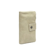 Fresno Full-Grain Leather Wallet para Mulher in Classic 100% Full-Grain Leather - Full Exterior Front Profile View | Buy Online