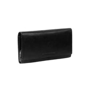Hampton Full-Grain Leather Wallet para Mulher in Classic 100% Full-Grain Leather - Full Exterior Front Profile View | Buy Online