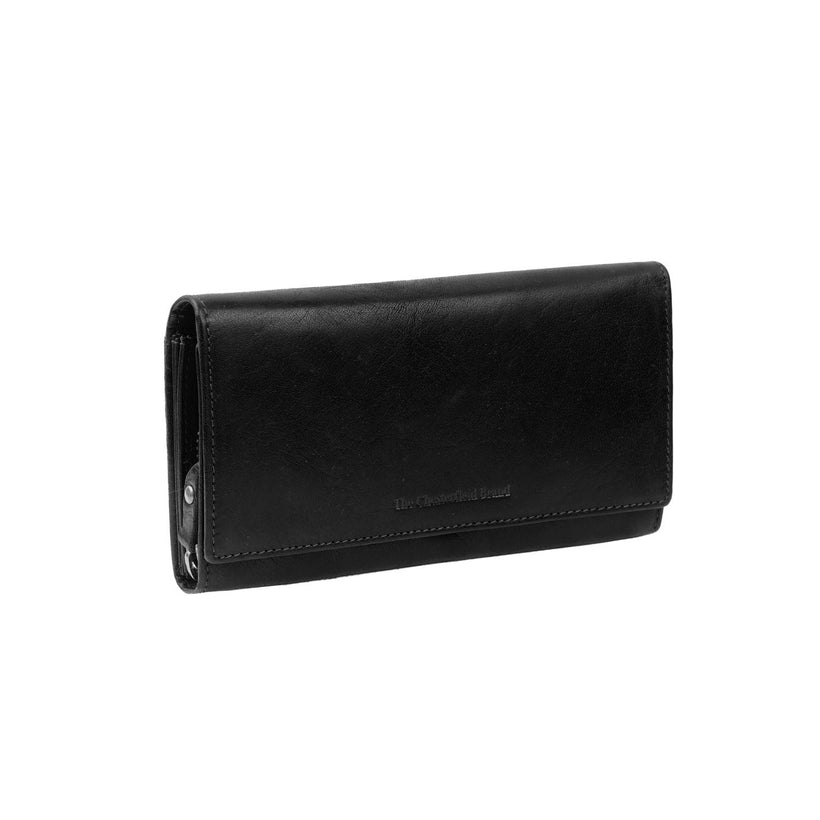 Hampton Full-Grain Leather Wallet para Mulher