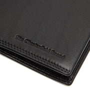 Solid Antique Brass Hardware &amp; Heavy-Duty Dual Zipper Detail on Hanson Full-Grain Leather Wallet para Homem