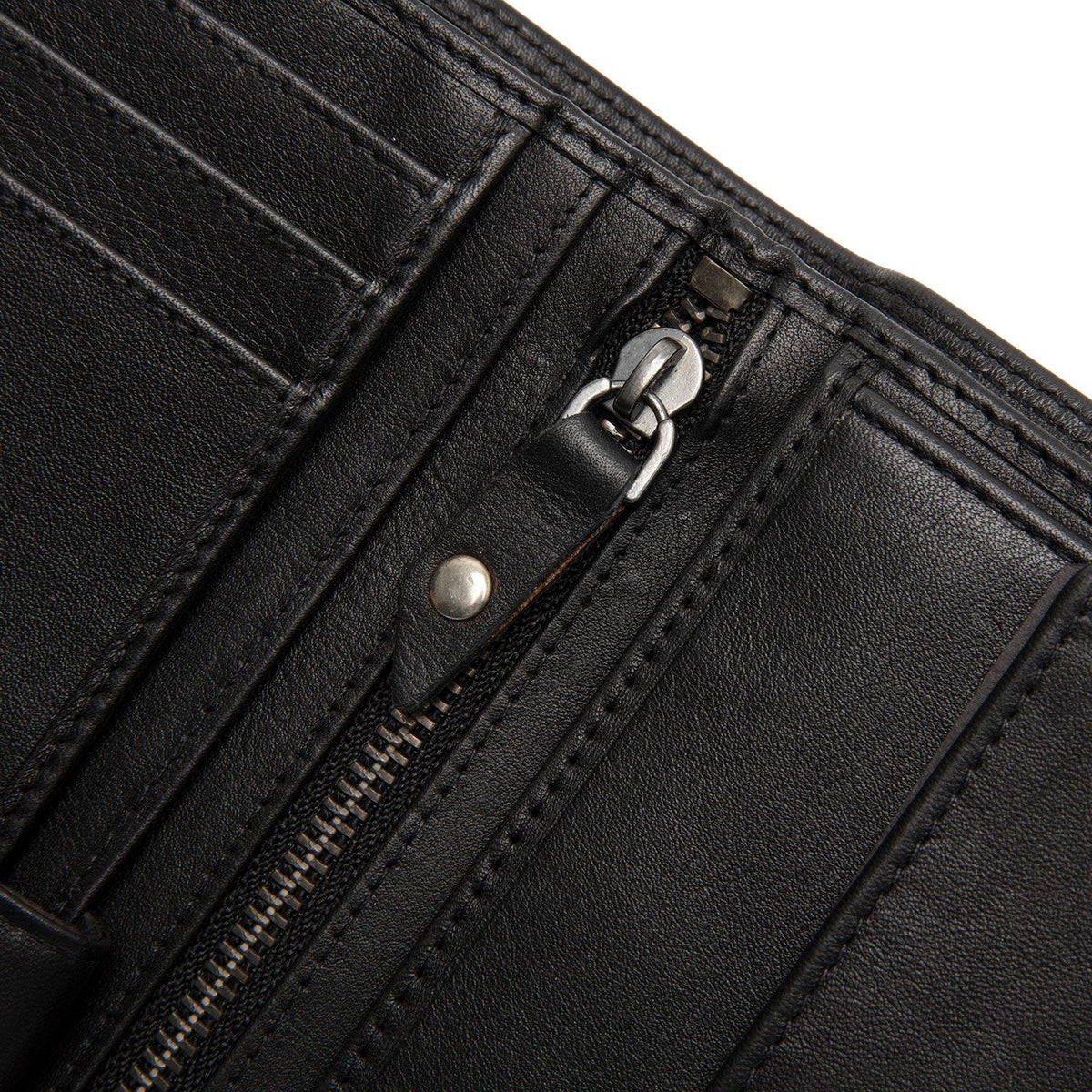 
Reinforced Leather Base with Protective Metal Studs Detail