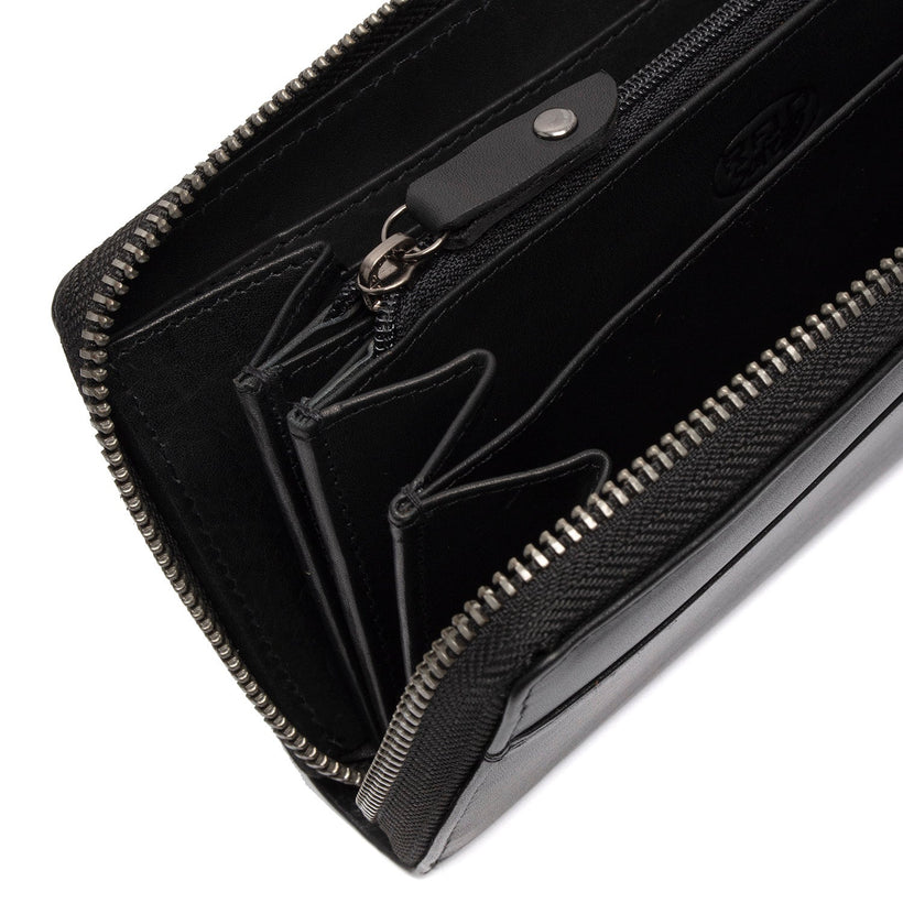Livorno Full-Grain Leather Wallet para Mulher
