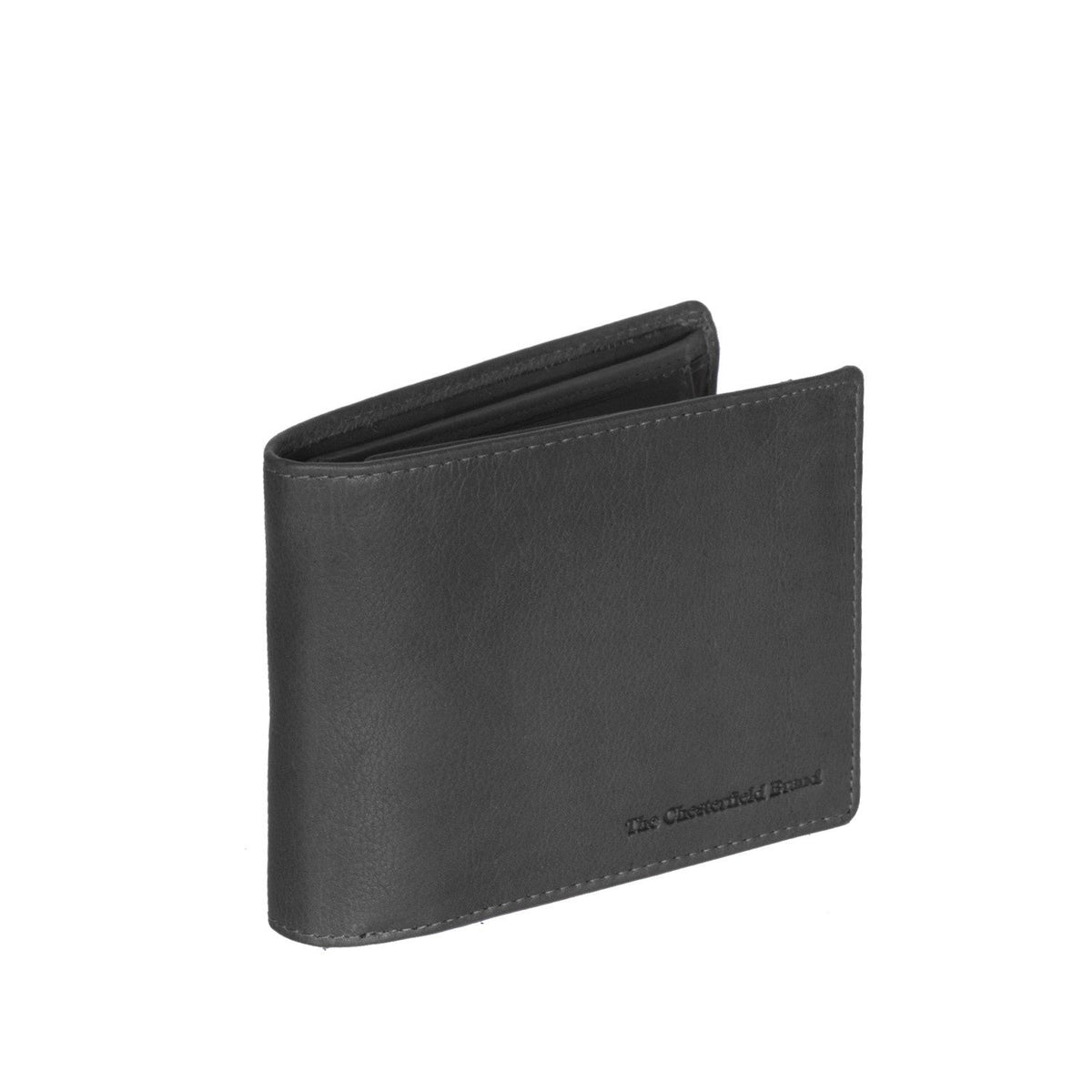 Marion Full-Grain Leather Wallet para Homem in Classic 100% Full-Grain Leather - Full Exterior Front Profile View | Buy Online