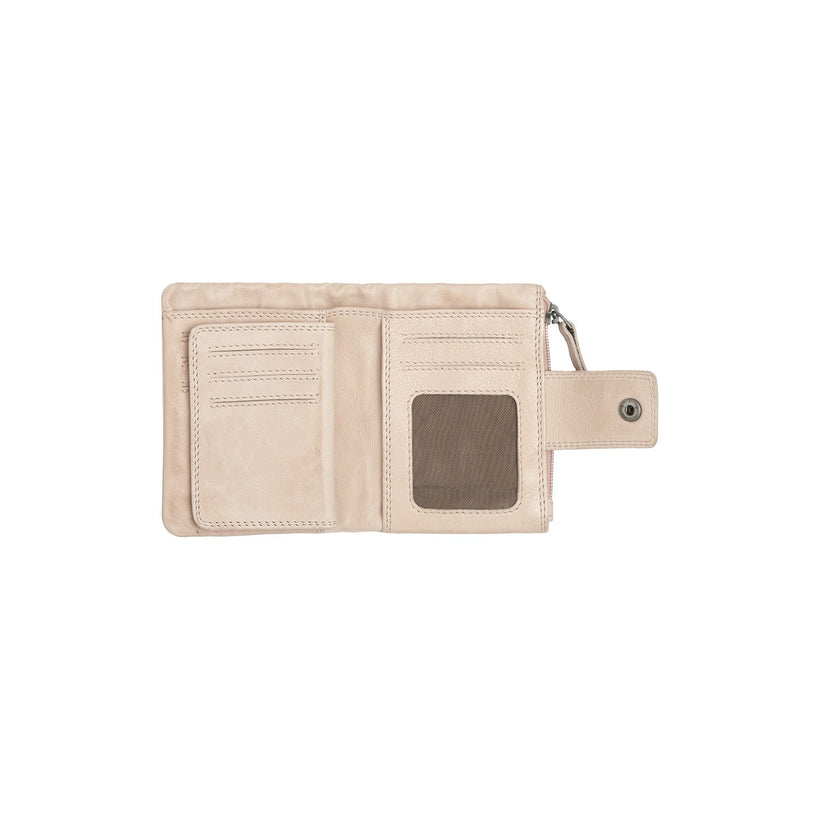Mavona Full-Grain Leather Wallet para Mulher