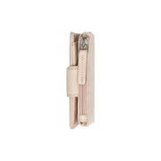 Mavona Full-Grain Leather Wallet para Mulher - Structured Side Profile Showing Gusset Depth &amp; Expansion Capacity
