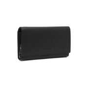 Mirthe Full-Grain Leather Wallet para Mulher in Classic 100% Full-Grain Leather - Full Exterior Front Profile View | Buy Online