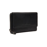 Rhodos Full-Grain Leather Wallet para Mulher in Classic 100% Full-Grain Leather - Full Exterior Front Profile View | Buy Online