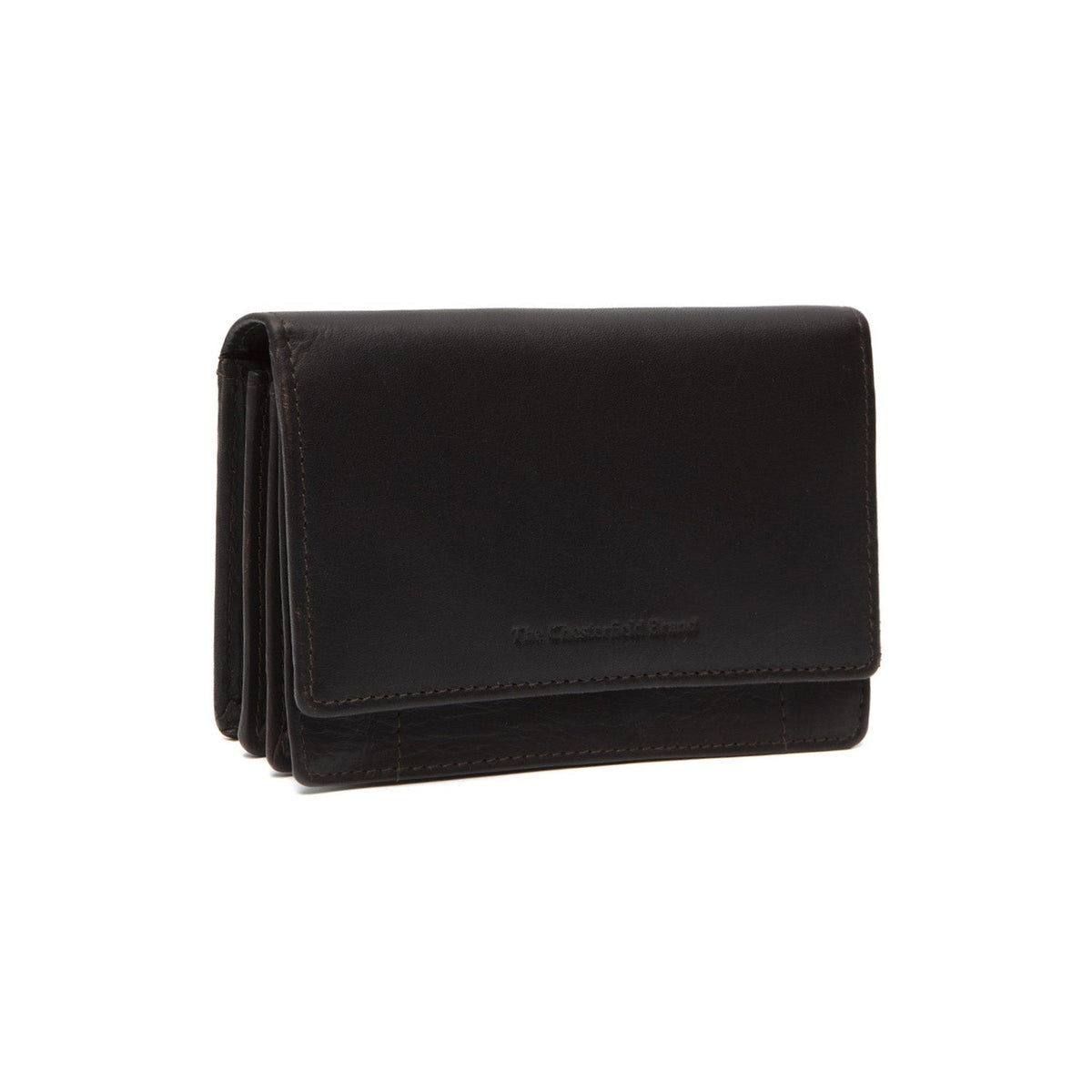 Salzburg Full-Grain Leather Wallet para Mulher in Classic 100% Full-Grain Leather - Full Exterior Front Profile View | Buy Online