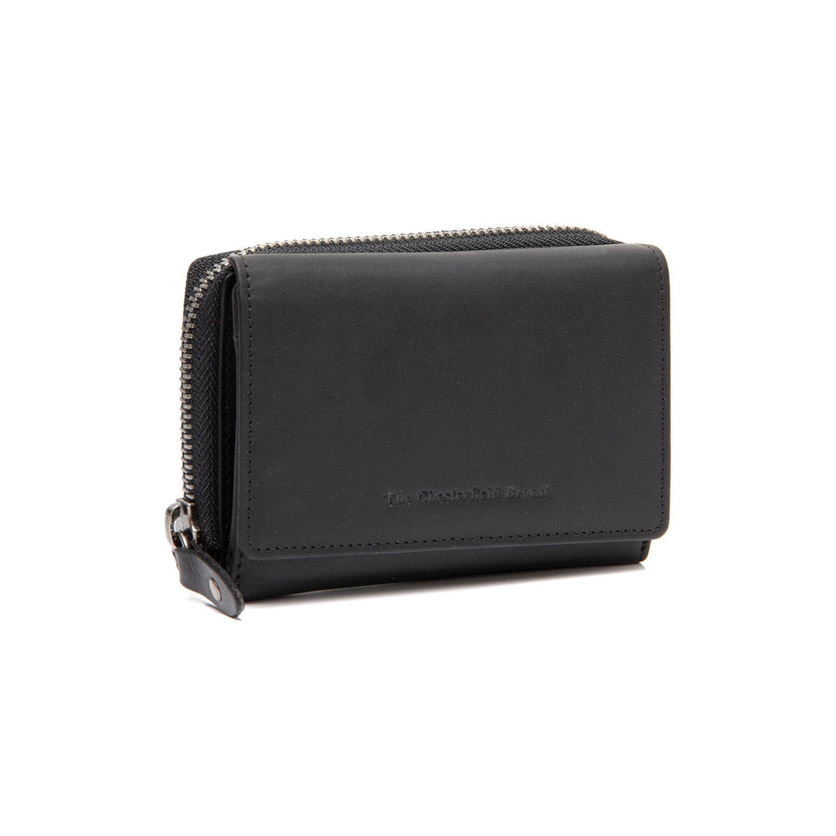 Sorraia Full-Grain Leather Wallet para Mulher in Classic 100% Full-Grain Leather - Full Exterior Front Profile View | Buy Online