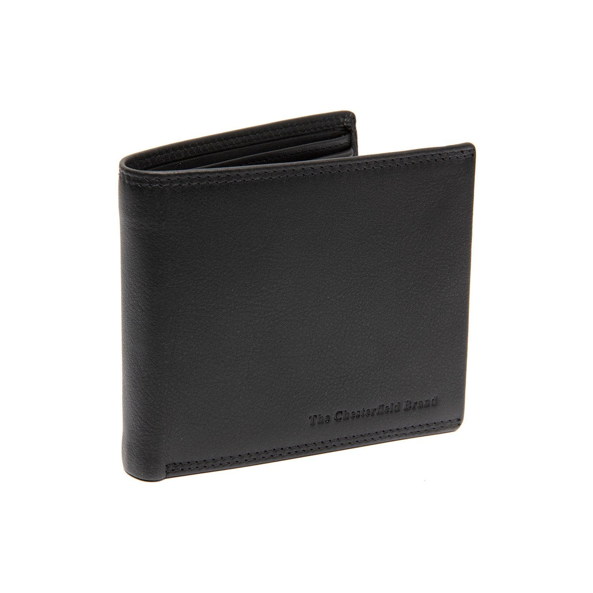 Stephens Full-Grain Leather Wallet para Homem in Classic 100% Full-Grain Leather - Full Exterior Front Profile View | Buy Online