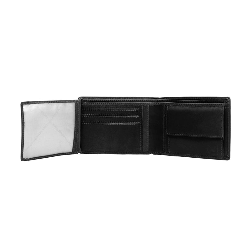 Timo Full-Grain Leather Wallet para Homem