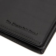 Solid Antique Brass Hardware &amp; Heavy-Duty Dual Zipper Detail on Vincent Full-Grain Leather Wallet para Homem