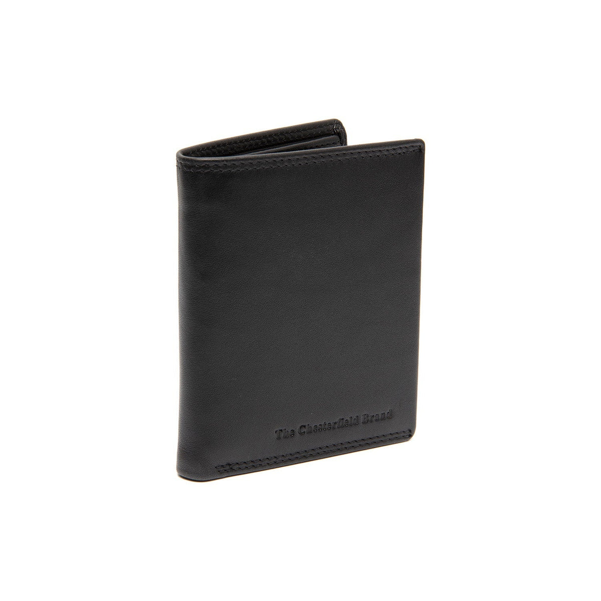 Vincent Full-Grain Leather Wallet para Homem in Classic 100% Full-Grain Leather - Full Exterior Front Profile View | Buy Online
