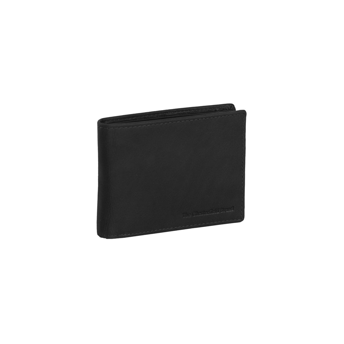 Walid Full-Grain Leather Wallet para Homem in Classic 100% Full-Grain Leather - Full Exterior Front Profile View | Buy Online
