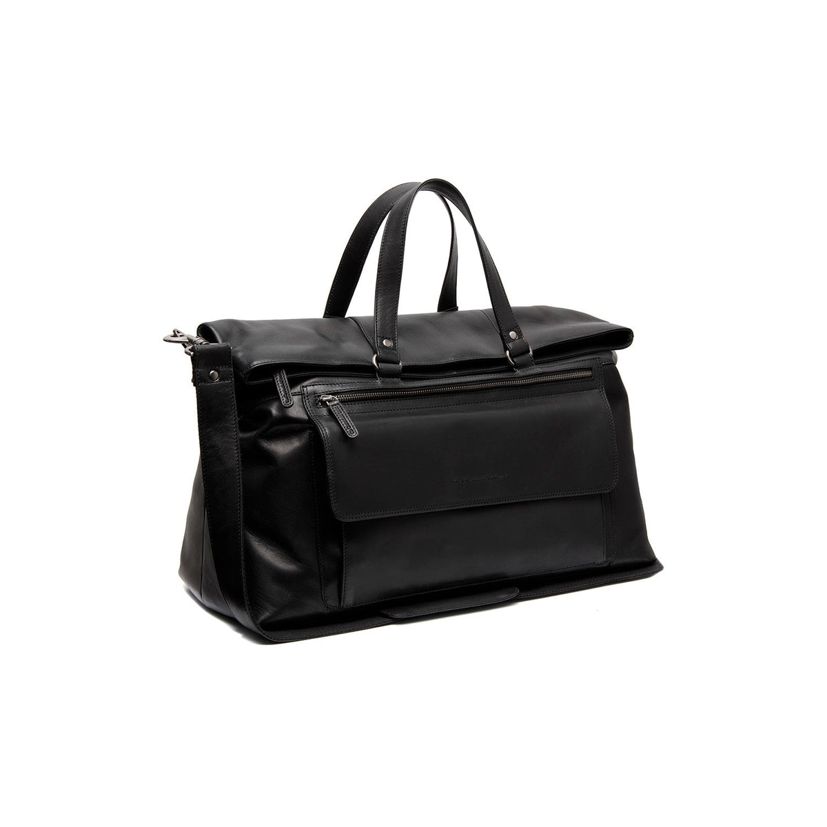 Lazio Full-Grain Leather Weekender Bag para Mulher in Classic 100% Full-Grain Leather - Full Exterior Front Profile View | Buy Online
