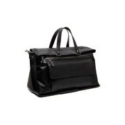 Lazio Full-Grain Leather Weekender Bag para Mulher in Classic 100% Full-Grain Leather - Full Exterior Front Profile View | Buy Online