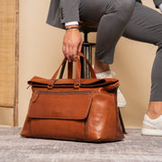 Lazio Full-Grain Leather Weekender Bag para Mulher – alternate product view 3