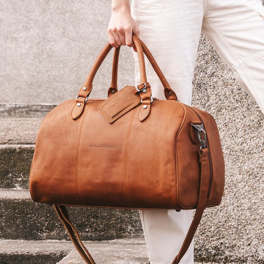 Liam Full-Grain Leather Weekender Bag para Mulher – alternate product view 2