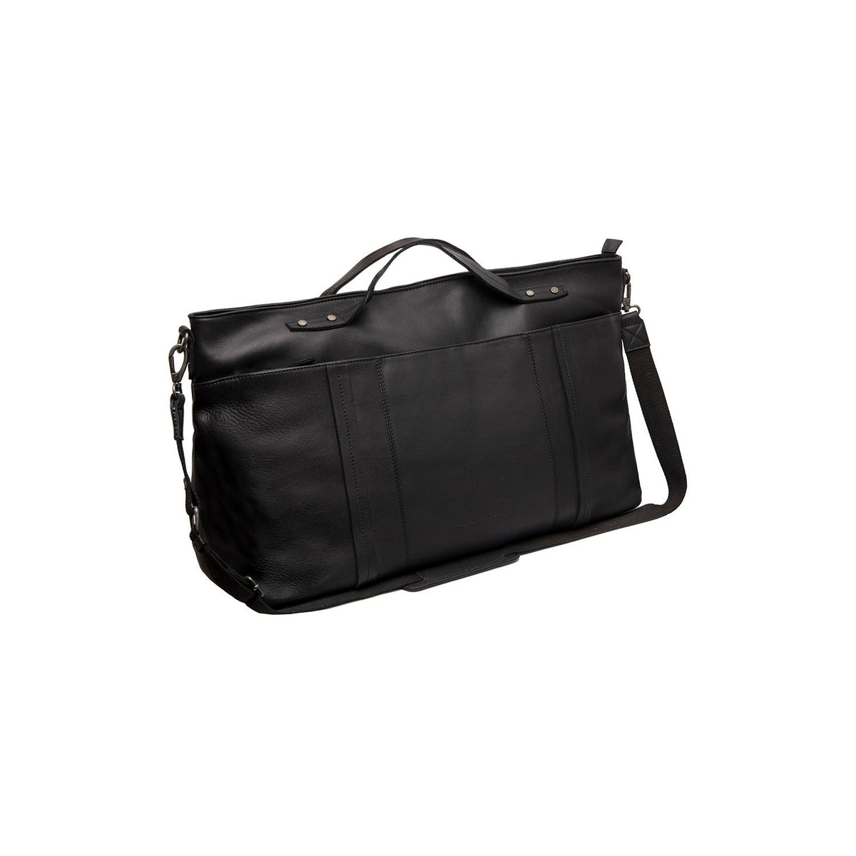 Mark Full-Grain Leather Weekender Bag para Mulher in Classic 100% Full-Grain Leather - Full Exterior Front Profile View | Buy Online