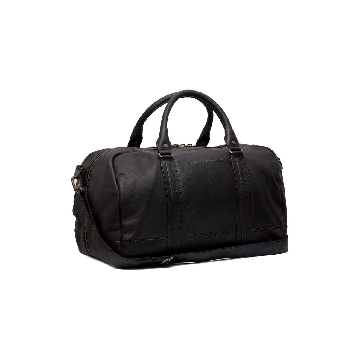 Perth Full-Grain Leather Weekender Bag para Mulher in Classic 100% Full-Grain Leather - Full Exterior Front Profile View | Buy Online
